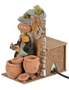 Moving plate fixer for 10 cm nativity scene