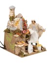 Pizzero napolitano con horno iluminado 14 cm en movimiento