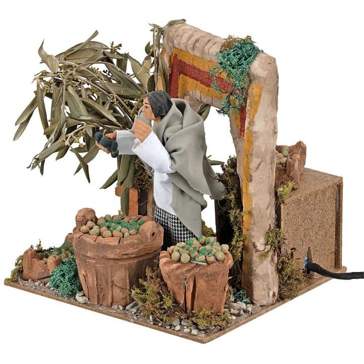 Raccoglitore di olive serie 14 cm in movimento
