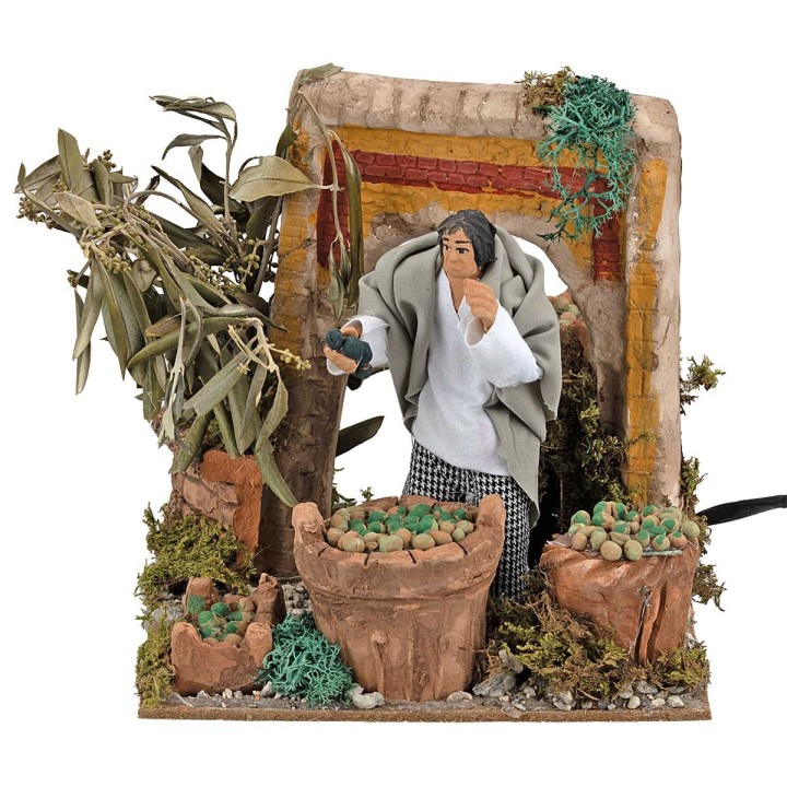 Raccoglitore di olive serie 14 cm in movimento