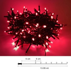Chain of 180 warm and cold white LEDs with plays