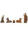 Nativity 5 figures series 7 cm in resin