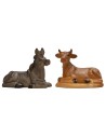 Conjunto de buey y burro de resina recomendado para estatuas de 7 cm