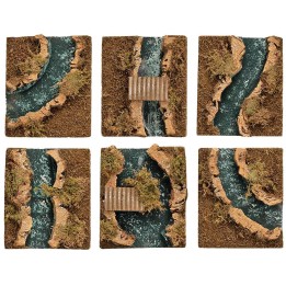 Set 6 elementi componibili fiume effetto profondità