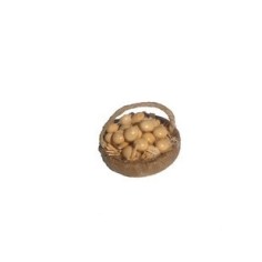Basket with eggs 4 cm with handle