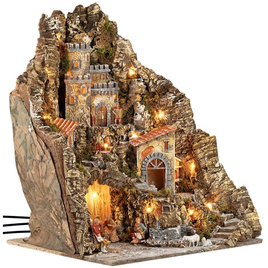 Pesebre iluminado en varios niveles 31x30x33h