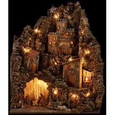 Pesebre iluminado en varios niveles 31x30x33h 2