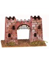 Castle composed of two towers connected by an arch cm 19.5x9x12 h