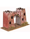 Castle composed of two towers connected by an arch cm 19.5x9x12 h