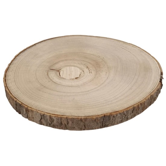 Base tronco in legno naturale con corteccia Ø 21-22 cm