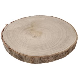 Base tronco in legno naturale con corteccia Ø 24,5-26 cm