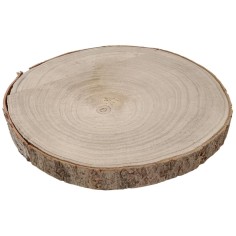 Set of two wooden discs Ø 12.5-13.5 cm
