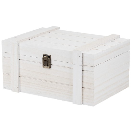 Wooden box cm 18x18x10 h
