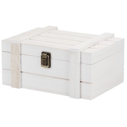 Cofre de madera cm 18x18x10 h