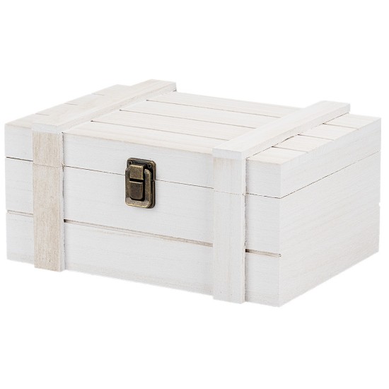 Cofre de madera cm 18x18x10 h