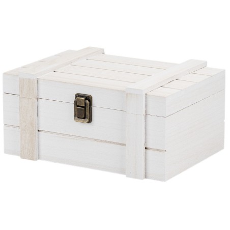Cofre de madera cm 18x18x10 h