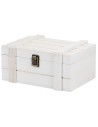 White wooden box cm 25x17x11.2 h