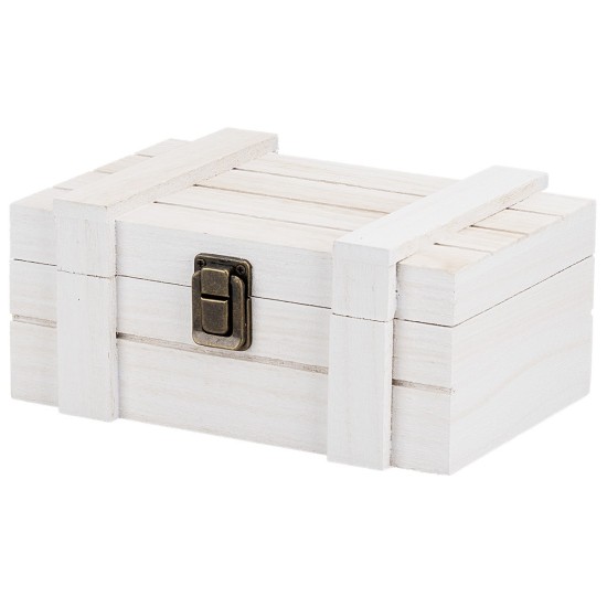 Cofre de madera cm 18x18x10 h