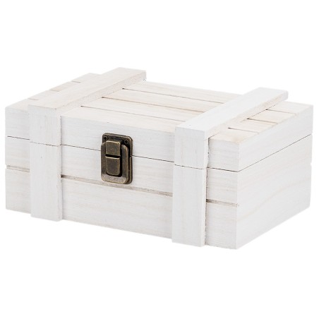 Cofre de madera cm 18x18x10 h