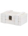 Caja blanca de madera cm 20x13x8,3 h