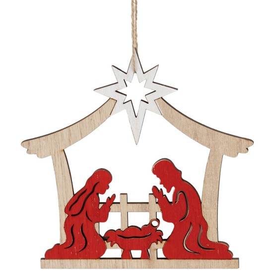 Set of 2 resin Santa Claus hangers 7.5x7.4 cm h