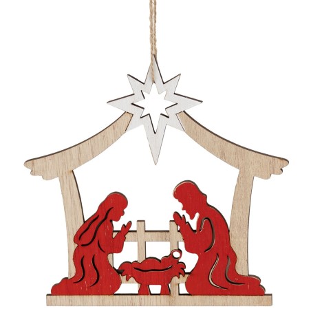 Juego de 2 colgantes de Papá Noel de resina de