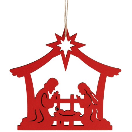 Set of 2 resin Santa Claus hangers 7.5x7.4 cm h