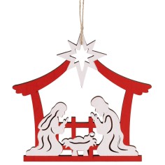 Set of 2 resin Santa Claus hangers 7.5x7.4 cm h