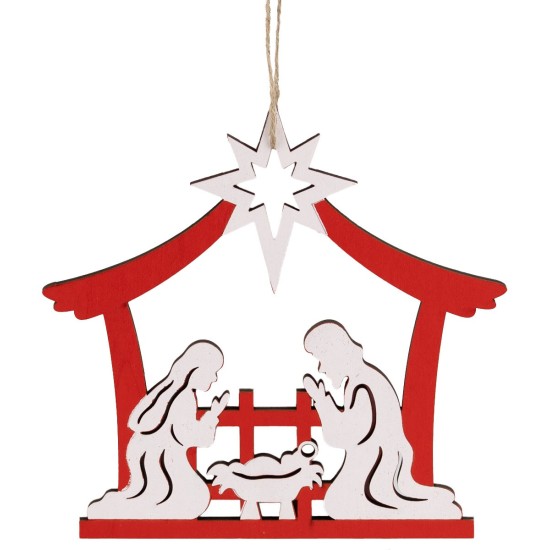 Set of 2 resin Santa Claus hangers 7.5x7.4 cm h