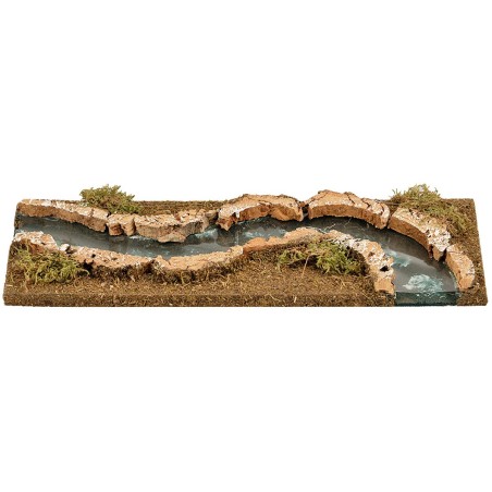 River with deep effect and right curve