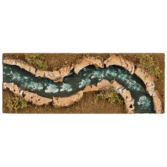 River with deep effect and right curve