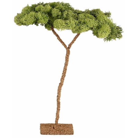 Árbol con copa y base de 8x8x31 cm h