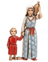 Donna con bimbo e brocca serie Landi 6 cm