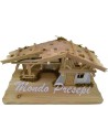 Cabaña de madera cm 59x29x27 Mundo Pesebres