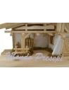 Cabaña de madera cm 59x29x27 Mundo Pesebres