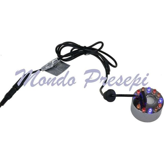 Nebulizador con luces led de colores completo con alimentador