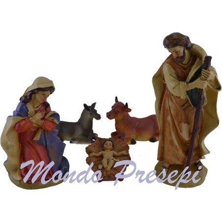 Cm 15 Natività in resina Mondo Presepi