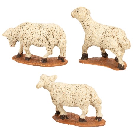 Set of 3 sheep for statues cm 5