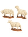 Set of 3 sheep for statues cm 5