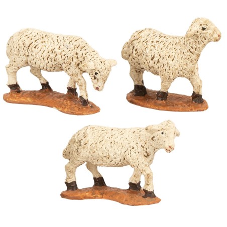 Set of 3 sheep for statues cm 5