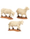 Conjunto de 3 ovejas para estatuas cm 5