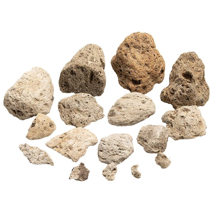 Pietre di pomice naturali assortite 140 gr