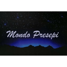 Cielo Stellato fibre ottiche con montagne ef. tremolante