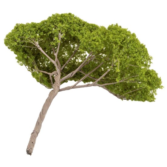 Albero di pino a ombrello h 14 cm verde chiaro