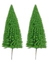 Set of 2 Pine Trees 15 cm h for Nativity scene
