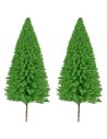 Set of 2 Pines 12 cm h for Nativity scene