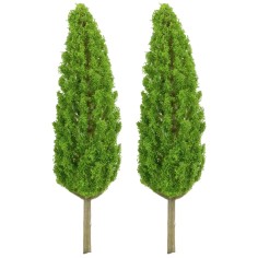 Set 2 cipressi  cm 15 h per presepe