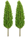 Set 2 cipressi  cm 15 h per presepe