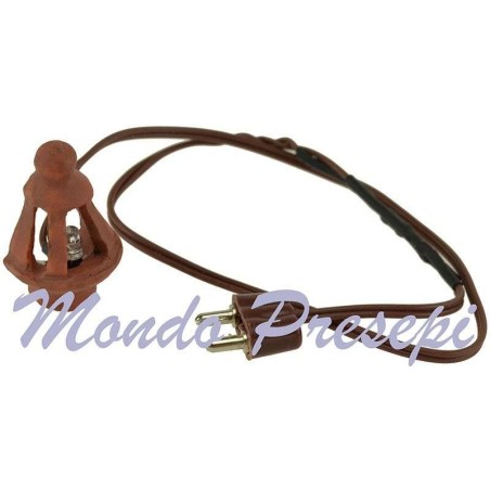 Lume da parete con led tremolante 3,5V. luci presepe Mondo