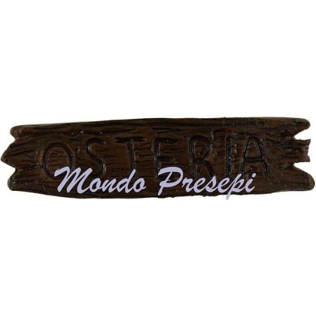 Letrero Osteria cm 10,5x3 Mondo Presepi